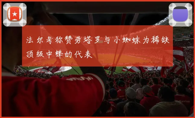法尔考称赞劳塔罗与小蜘蛛为稀缺顶级中锋的代表